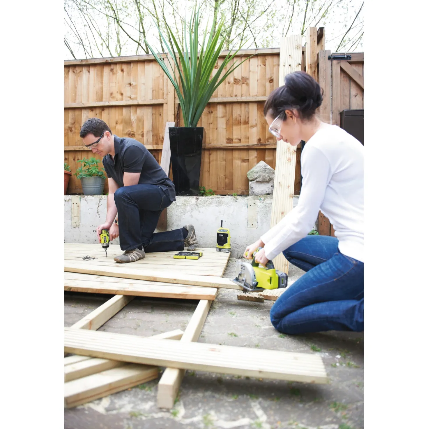 Ryobi RWSL1801M 18V ONE+ Li-Ion Accu cirkelzaag body - 150mm