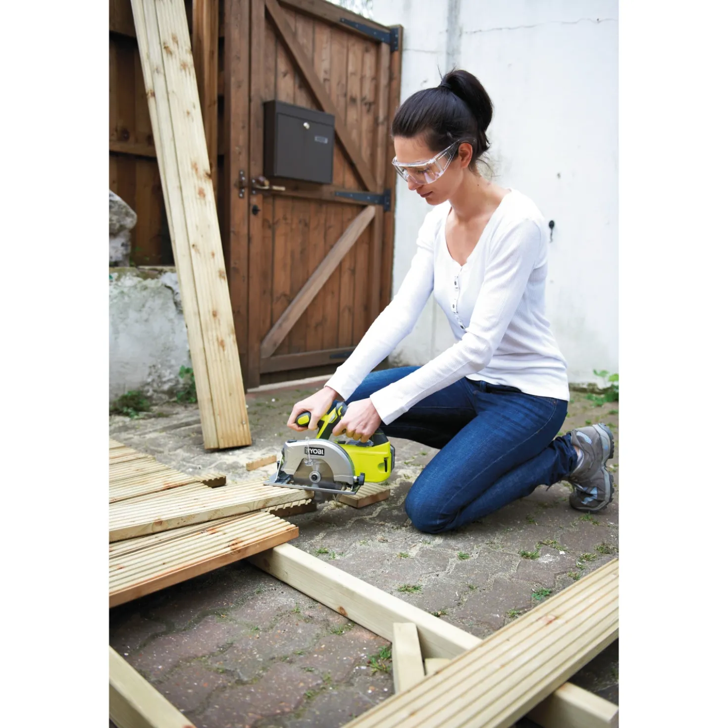 Ryobi RWSL1801M 18V ONE+ Li-Ion Accu cirkelzaag body - 150mm