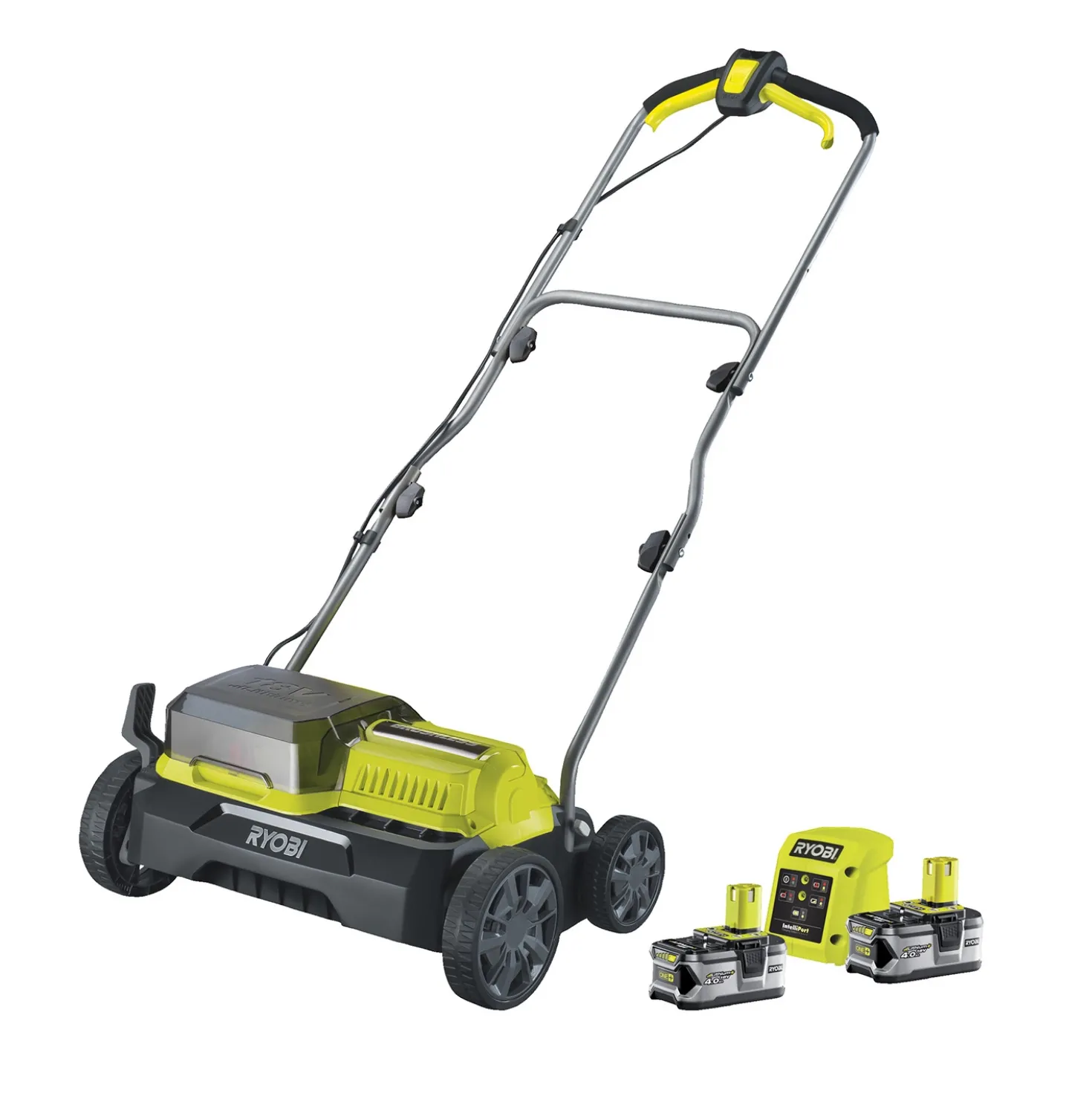 Ryobi RY18SFX35A-240 One+ 18V Brushless Accu Verticuteerder set (2x 4.0Ah) - 35cm
