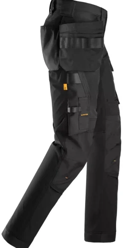 Snickers 6275 AllroundWork 4-weg Stretch broek met Holsterzakken - Zwart
