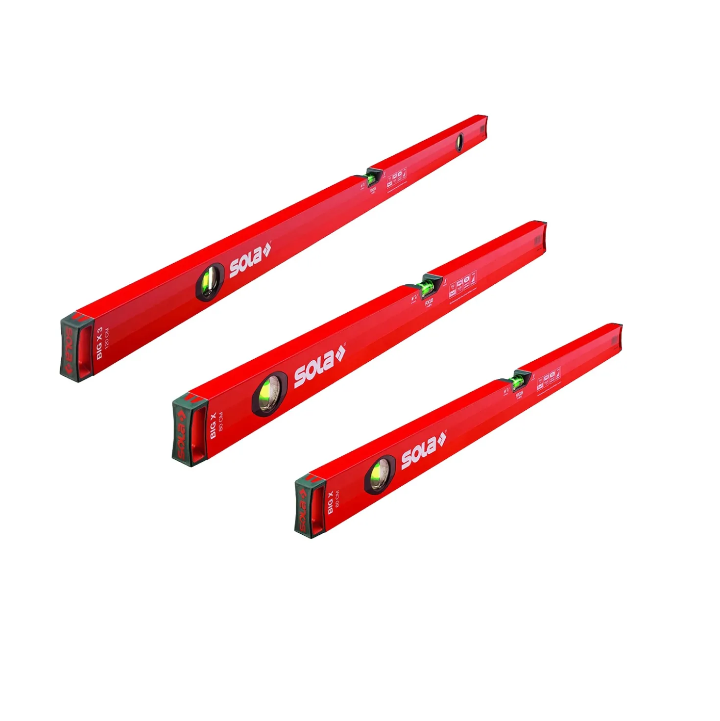 Sola Big X Waterpas triple combo set - 300 / 600 / 1000mm