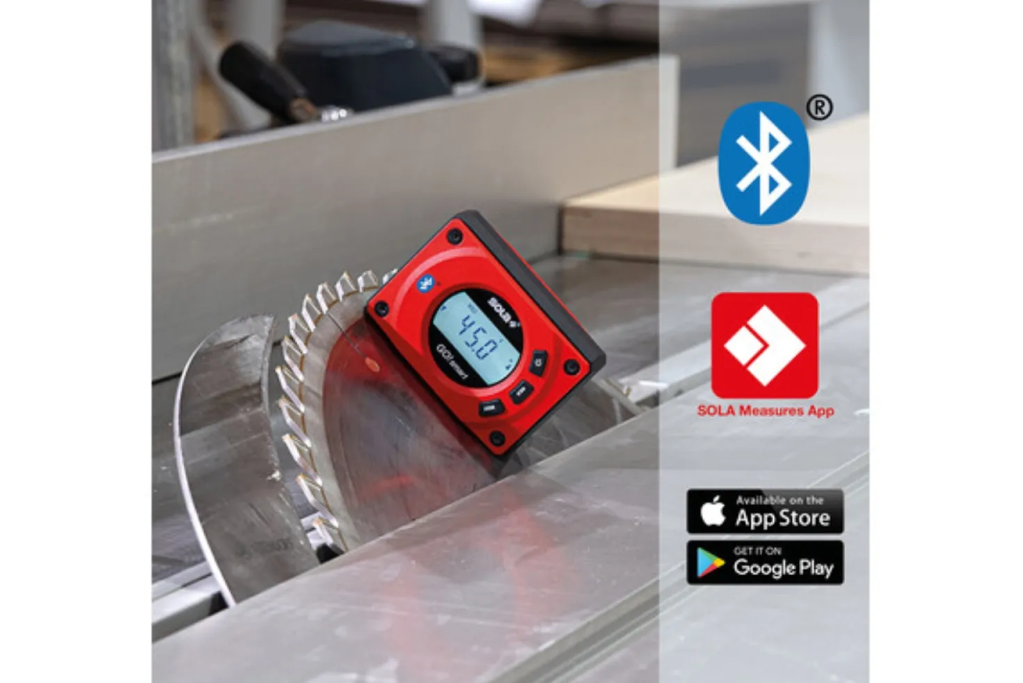 Sola GO! SMART Digitale zakwaterpas - Bluetooth - 80mm