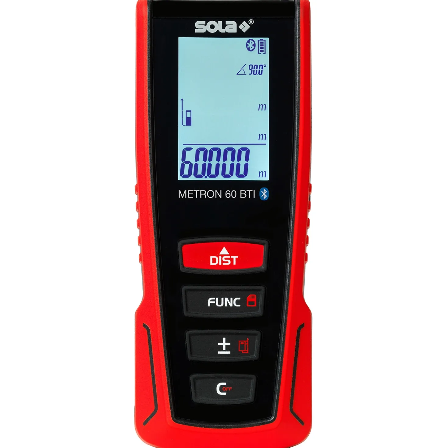 Sola METRON 60 BTI Afstandsmeter in tas - Bluetooth - 60m - IP54