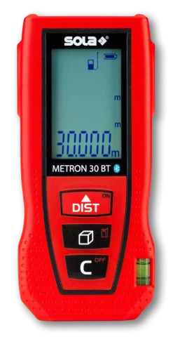 Sola METRON 30 BT Laser afstandsmeter in tas - Bluetooth - 30m