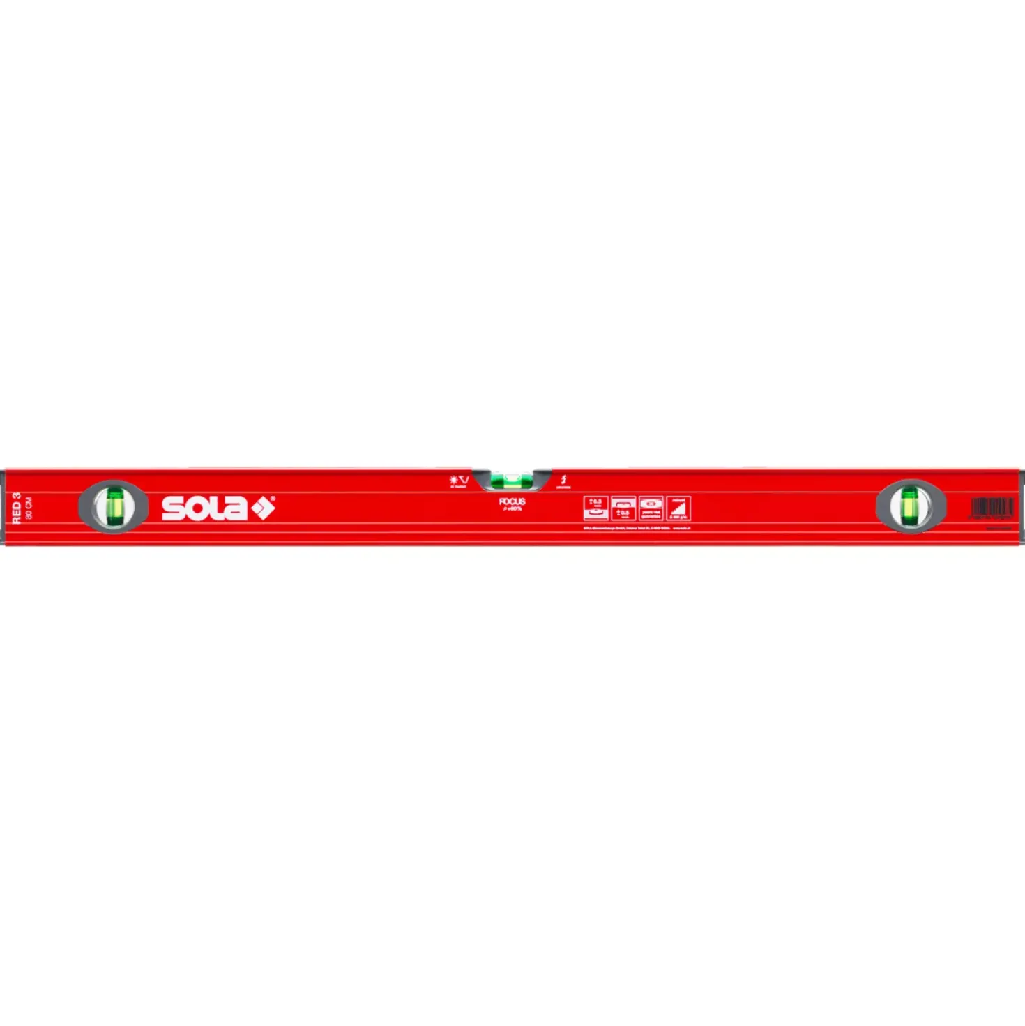 Sola RED 3 80 Aluminium Waterpas - 800mm