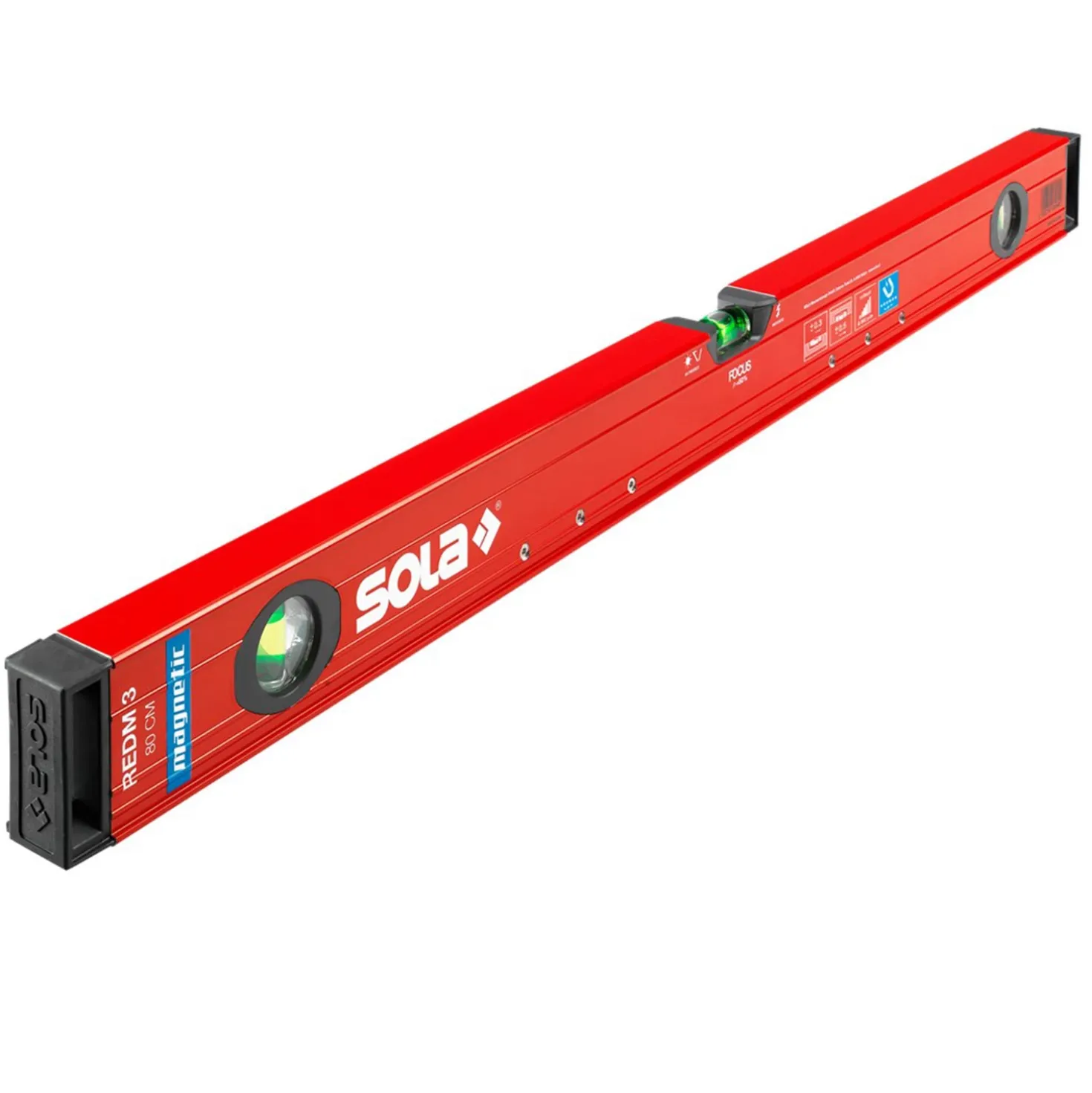Sola REDM 3 80 Aluminium waterpas - magnetisch - 800mm