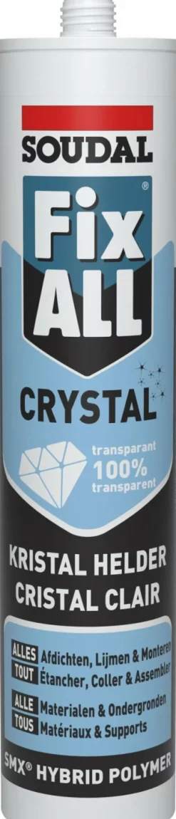 Soudal 110980 Lijmkit Fix All Crystal - 290ml