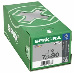 SPAX Kozijnschroef - T30 - Cilinderkop - Voldraad - WIROX - 100st