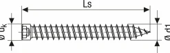 SPAX Kozijnschroef - T30 - Cilinderkop - Voldraad - WIROX - 100st