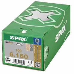 SPAX Stelschroef - T30 - Platkop - Deeldraad - WIROX - 100st