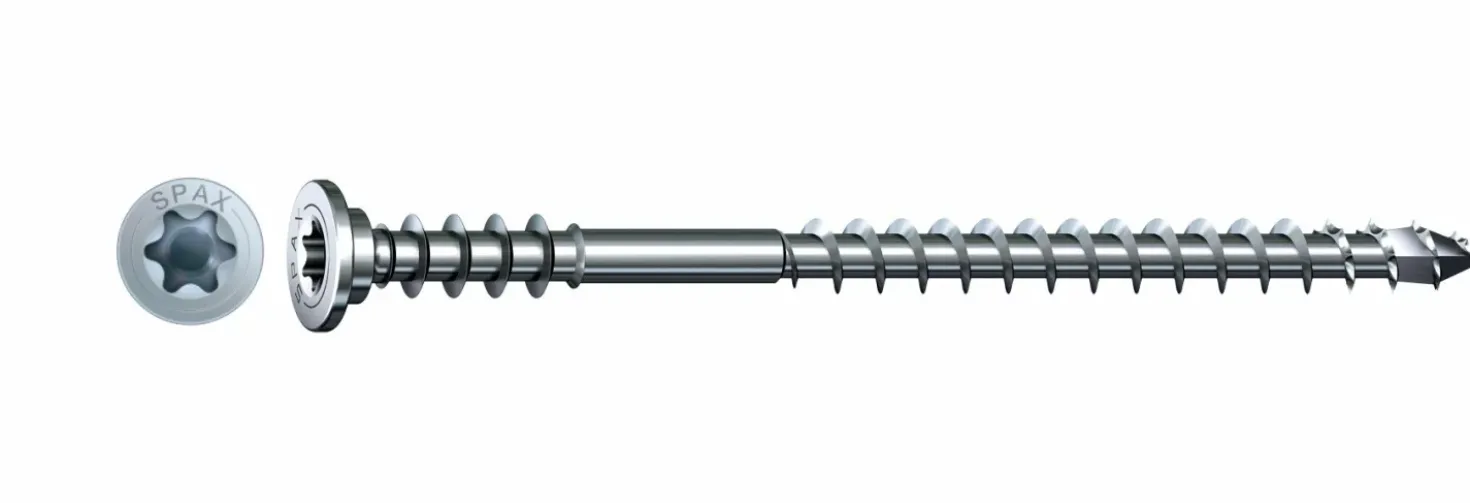 SPAX Stelschroef - T30 - Platkop - Deeldraad - WIROX - 100st