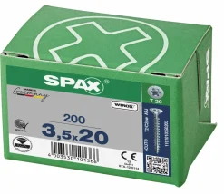 SPAX Universele schroef - T20 - Platverzonken kop - Voldraad - WIROX - 200st