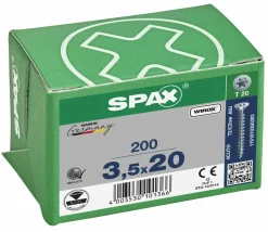 SPAX Universele schroef - T20 - Platverzonken kop - Voldraad - WIROX - 200st