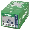SPAX Universele schroeven verzonken kop - deeldraad - Z2 - 5.0x70 mm (200st)