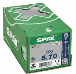 SPAX Universele schroeven verzonken kop - deeldraad - Z2 - 5.0x70 mm (200st)
