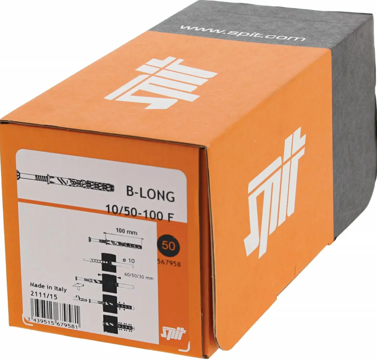 Spit B-Long Constructieplug - TX30 - Verzonken kop - Voldraad - Verzinkt - 1st