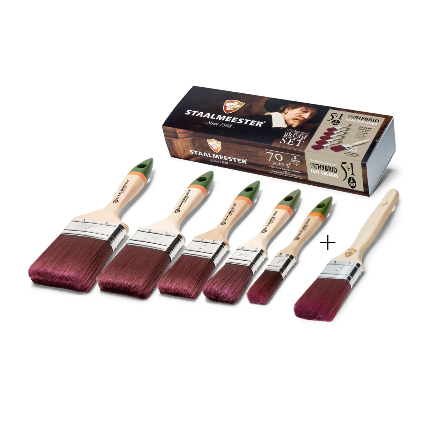 Staalmeester Boxset 6-delig Pro-Hybrid Plat