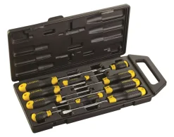 Stanley 2-65-005 10-delige Cushiongrip Schroevendraaierset - PH/S