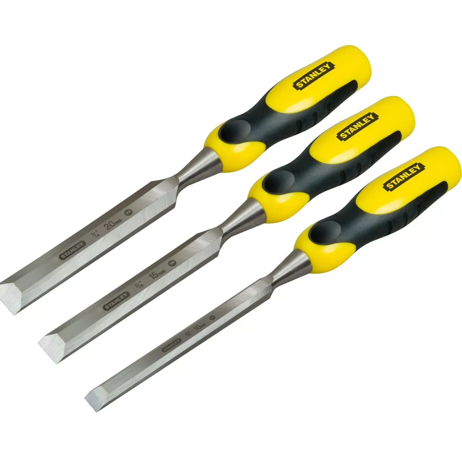 Stanley 2-16-887 3-delige Steekbeitelset Dynagrip - 10/15/20mm
