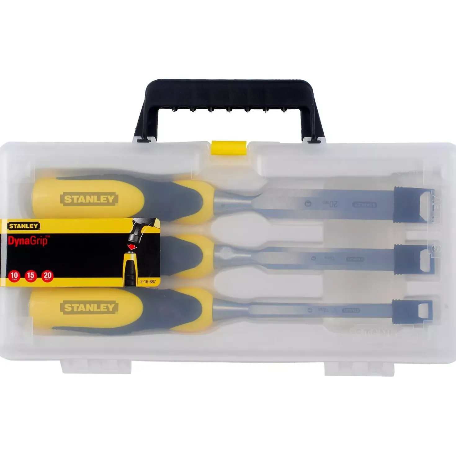 Stanley 2-16-887 3-delige Steekbeitelset Dynagrip - 10/15/20mm