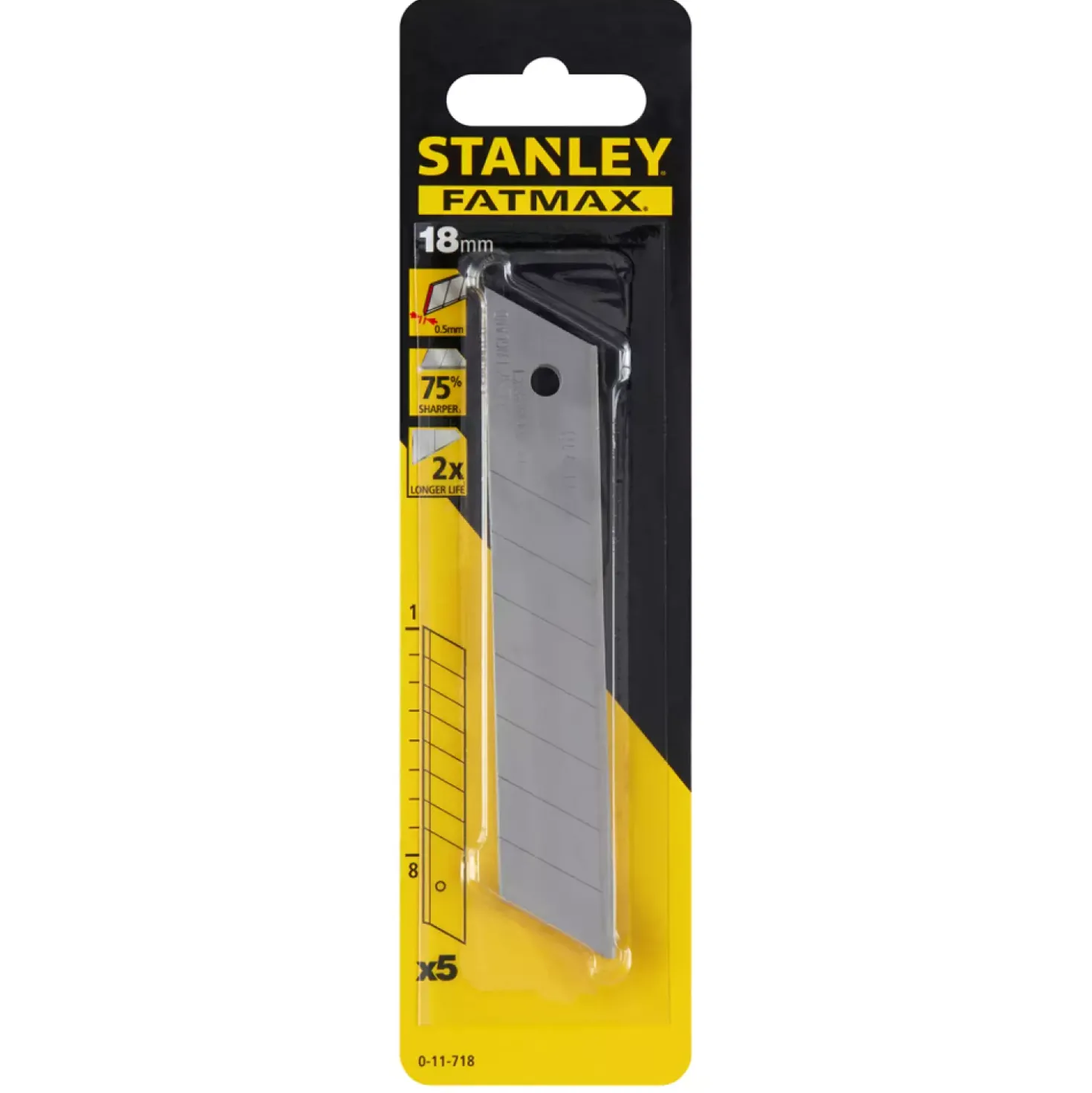 Stanley FatMax 0-11-718 afbreekmes - staal - 18mm (5st)