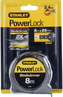 Stanley 0-33-527 Powerlock Blade Armor Rolmaat - 8m x 25mm
