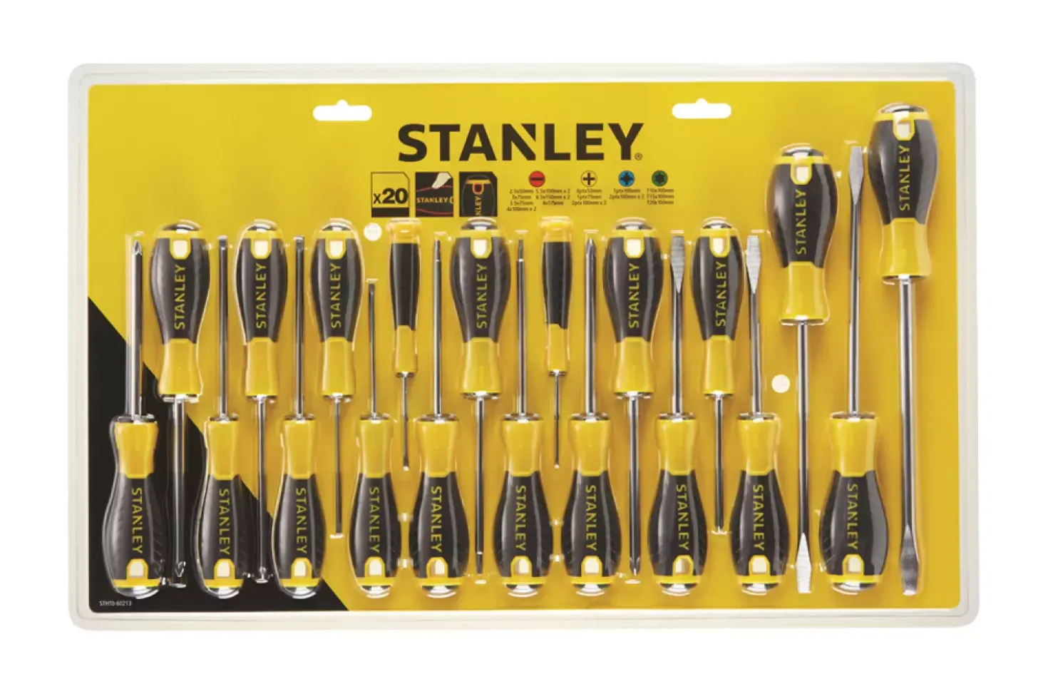 Stanley STHT0-60213 20-delige Essential Schroevendraaierset
