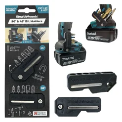 StealthMounts BH-MK-4590-BLK BLACK 45° & 90° magnetische bithouder voor Makita - Zwart - 2-pack