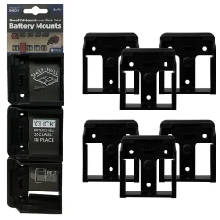 StealthMounts BM-BO18-6 Accuhouder voor Bosch 18V pro - Zwart - 6-pack