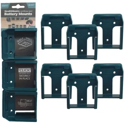 StealthMounts BM-MK40-BLU-6 Accuhouder voor Makita 40V XGT - Blauw - 6-pack