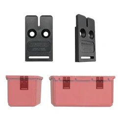 StealthMounts OM-BIN-BLK-8 Bin Buddy Mount - voor Milwaukee PACKOUT / Ridgid / AEG / Keter - zwart - 8 stuks
