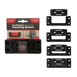 StealthMounts OM-CLFT-BLK-4 Cleat 'n' Feet Montage Systeem - Zwart - 4 stuks