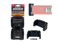 StealthMounts OM-LM-SL-BLK-2 Universele waterpassteunen Slim - Zwart - 2 stuks