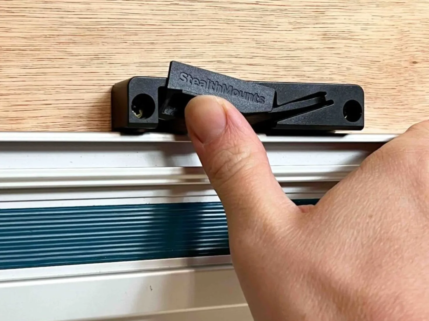 StealthMounts OM-TRM-BLK-2 Geleiderail houder voor Makita/Festool/Milwaukee - Zwart - 2st