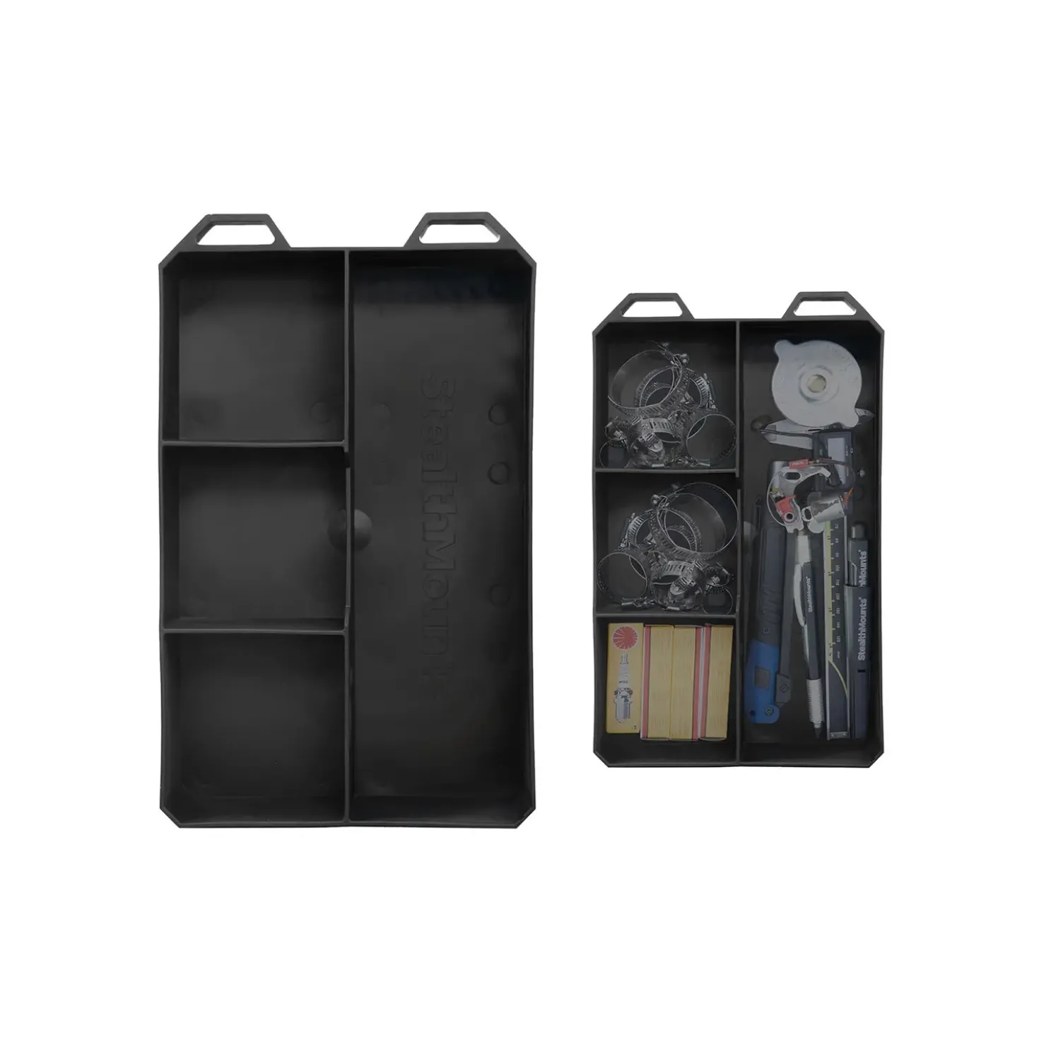 StealthMounts Sorteer tray FXT-SP-BLK-4-1 Quad FlexiTray - voor PACKOUT