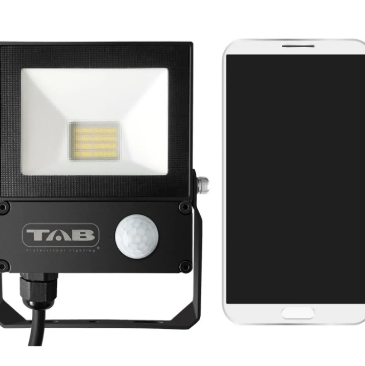 TAB Professional Lighting TAB45010S Ledstraler met bewegingssensor - 10W - 1000Lm - 230V