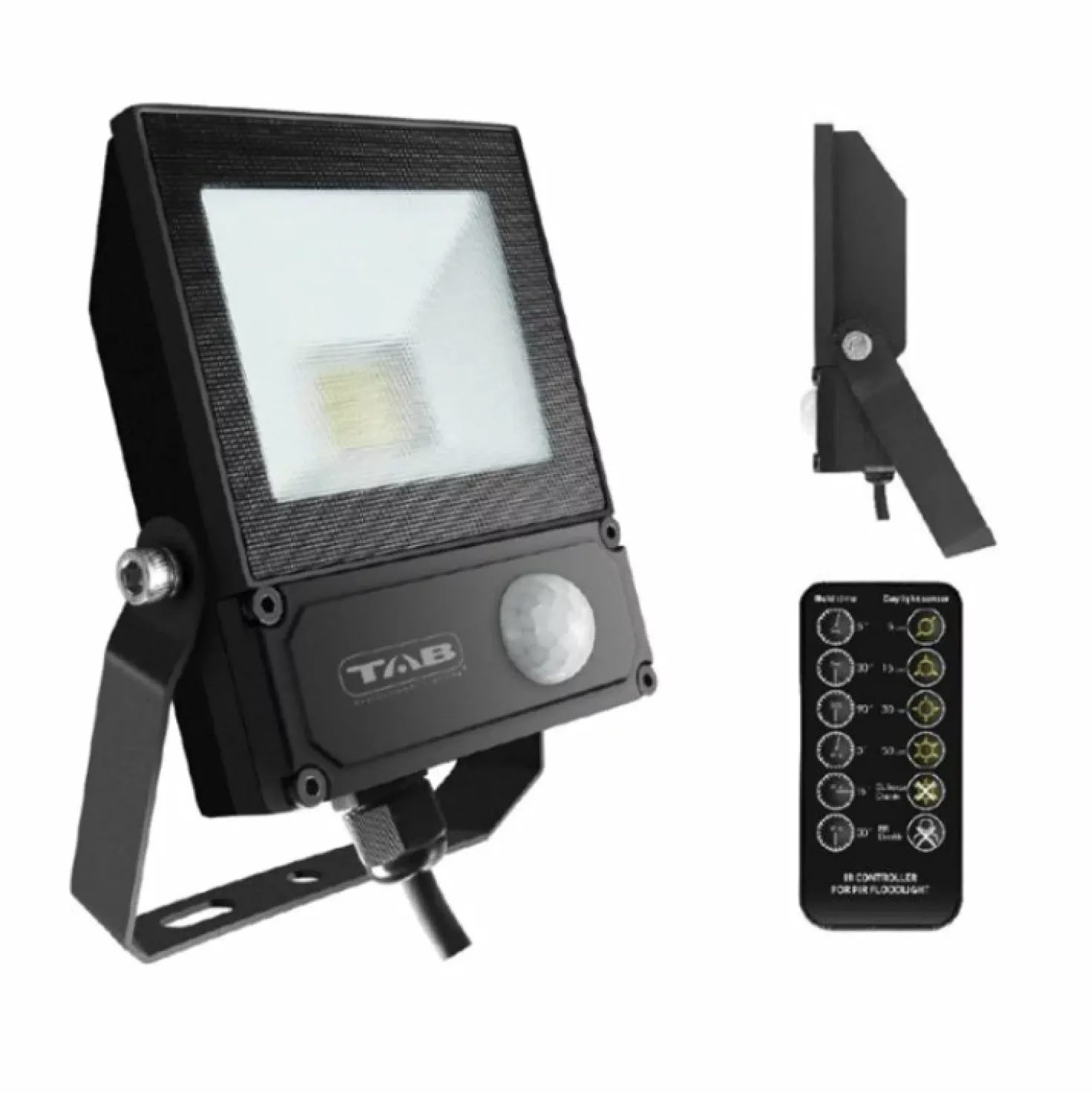 TAB Professional Lighting TAB45010S Ledstraler met bewegingssensor - 10W - 1000Lm - 230V