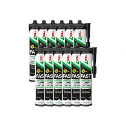 TEC7 Fast Supersnelle lijmkit - Zwart - 290ml - 12st