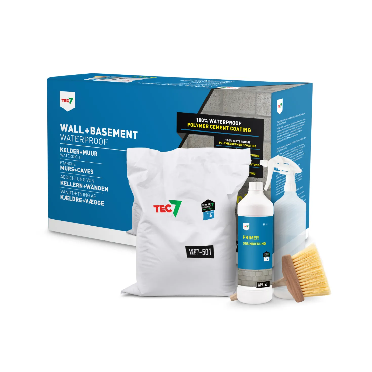 TEC7 WP7-501 Kelder & Muur Waterdicht SET
