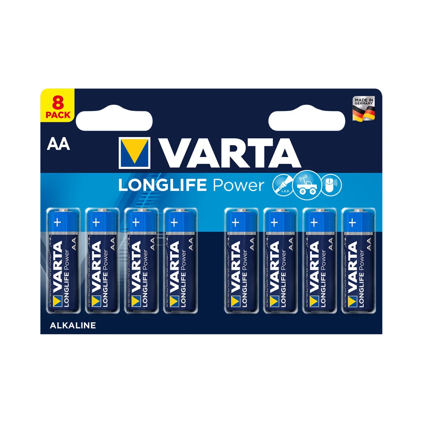 Varta Longlife Power batterij AA - 8 stuks