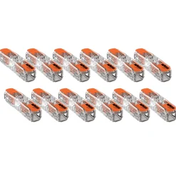 WAGO 1V doorvoer verbindingsklem en hendel - 0,2 tot 4mm² (12st)