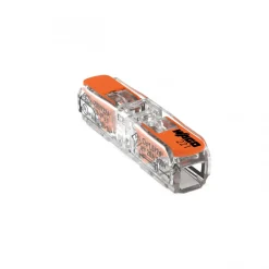 WAGO 1V doorvoer verbindingsklem en hendel - 0,2 tot 4mm²
