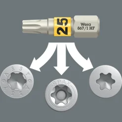 Wera 05057435001 12-delig Bit-Check 12 Wood TX HF 1 Bitset - PZ/TX