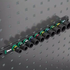 Wera 05005451001 11-delig 9607 Dop-magneetstrip B Impaktor 1 doppenset incl. houder