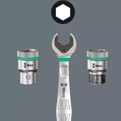 Wera 05005451001 11-delig 9607 Dop-magneetstrip B Impaktor 1 doppenset incl. houder