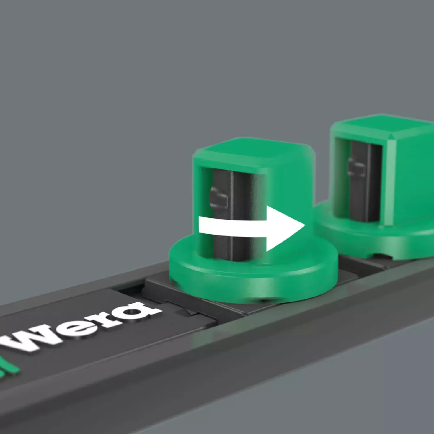 Wera 05005451001 11-delig 9607 Dop-magneetstrip B Impaktor 1 doppenset incl. houder