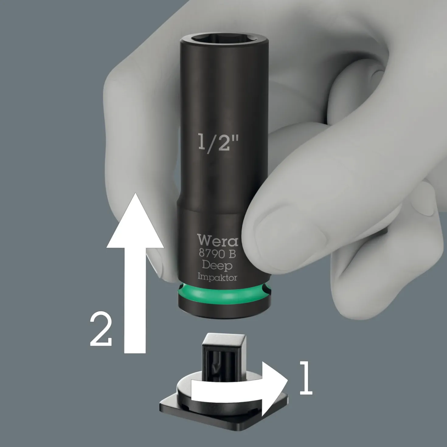Wera 05005581001 13-delige 8790 B Impaktor Deep Imperial Set 1 Doppenset in box - 3/8"