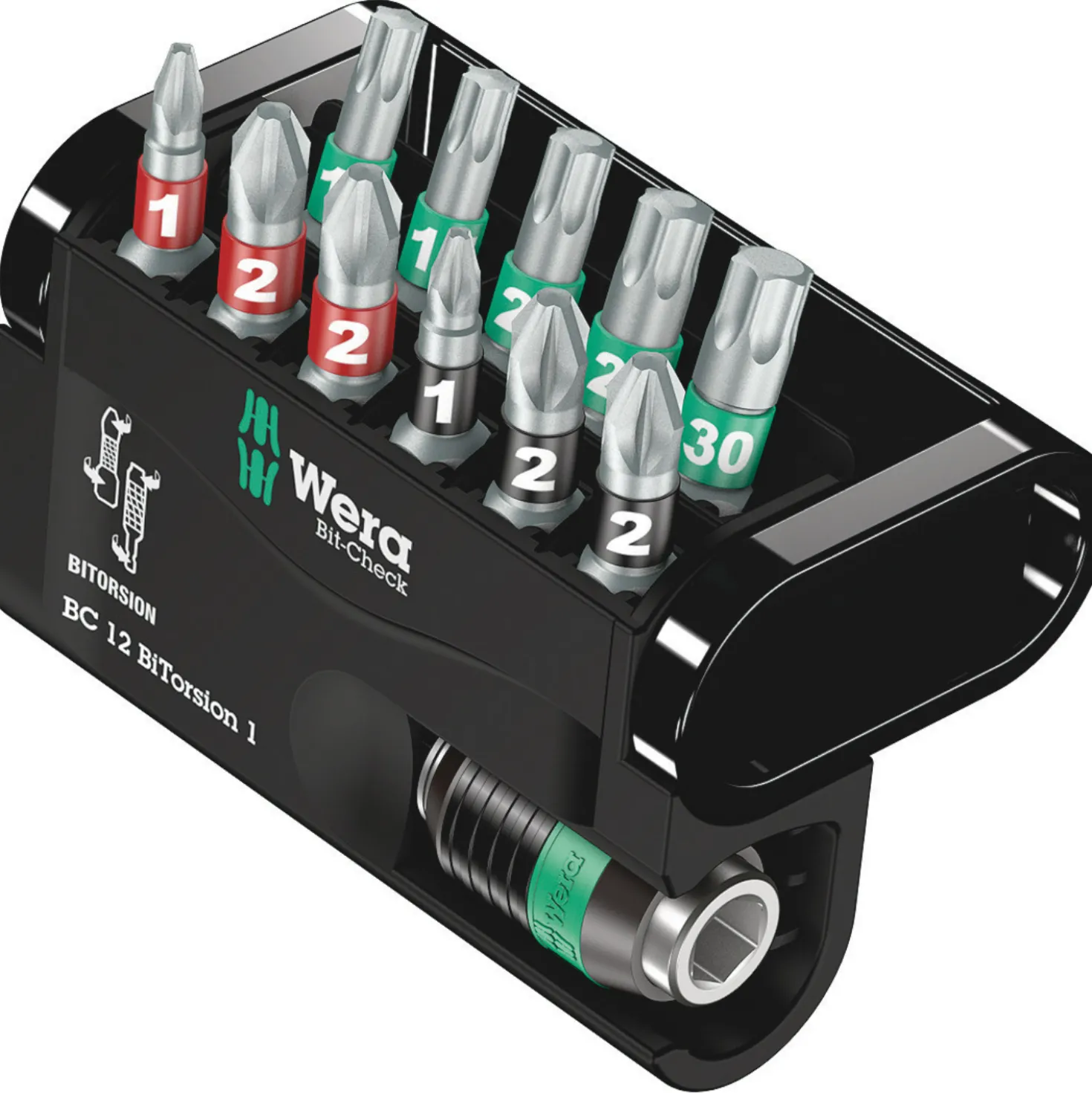 Wera 5057420001 12-delige Bit-Check BiTorsion Bitset in cassette