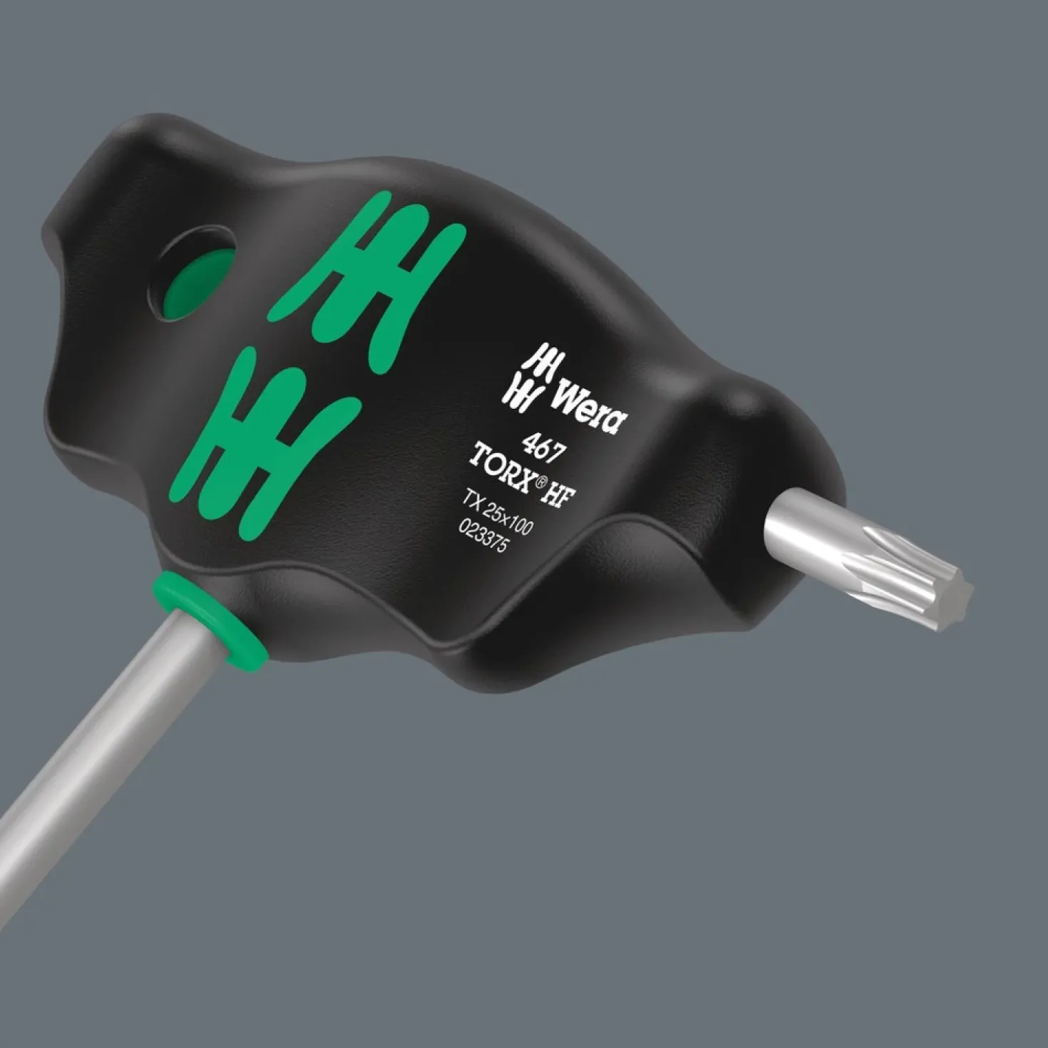 Wera 05023456001 7-delige 467/7 HF Set 2 Torx T-greep Schroevendraaierset in metalen rek - met vasthoudfunctie