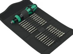 Wera 05051531001 17-delige Kraftform Kompakt 60 RA-R Imperial 1 Schroevendraaierset in etui - met ratelfunctie